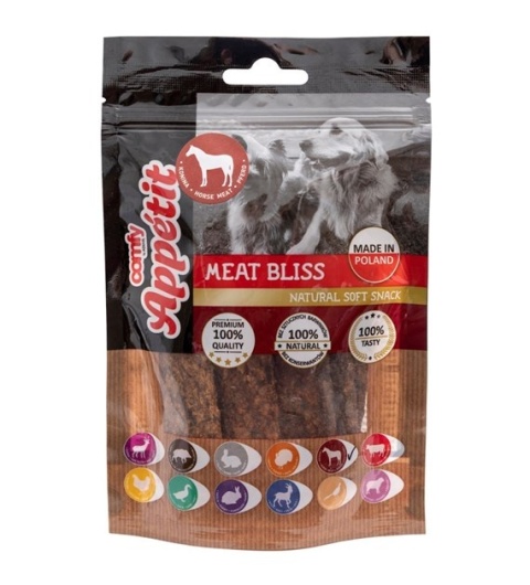 COMFY APPETIT MEAT BLISS KONINA 100 G – Naturalna przekąska premium dla psów wszystkich ras!