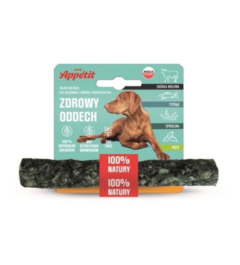 COMFY APPETIT PALUCH FUNKCYJNY ZDROWY ODDECH 15 CM / 35 G – Naturalny gryzak dla świeżego oddechu i zdrowych zębów!