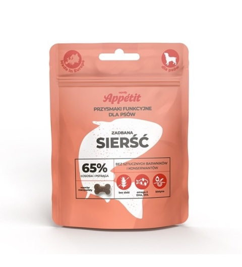 COMFY SKÓRA I SIERŚĆ 70G przysmak dla psa – Chrupiące wsparcie dla zdrowej skóry i lśniącej sierści!