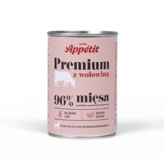 Comfy Appetit Premium Wołowina 400 g – Mokra karma pełnoporcjowa dla psów