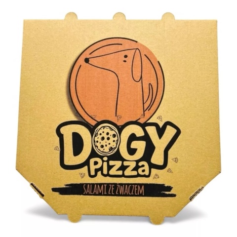 DOGY PIZZA – Salami ze żwaczem wyjątkowy gryzak dla psa w kształcie pizzy o średnicy ok. 22 cm 225g