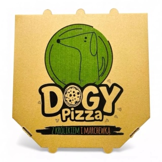 DOGY PIZZA – Królik z marchewką wyjątkowy gryzak dla psa w kształcie pizzy o średnicy ok. 22 cm 225g