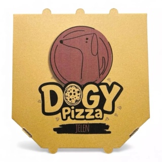 DOGY PIZZA – Jeleń ze żwaczem wyjątkowy gryzak dla psa w kształcie pizzy o średnicy ok. 22 cm 225g