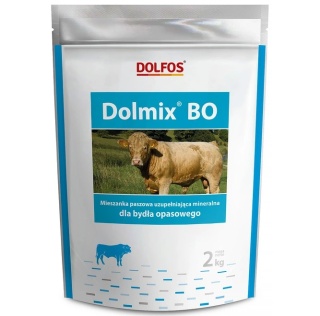 Dolfos Dolmix BO – 2kg – Witaminy dla bydła opasowego – specjalistyczna mieszanka paszowa uzupełniająca witaminowo-mineralna