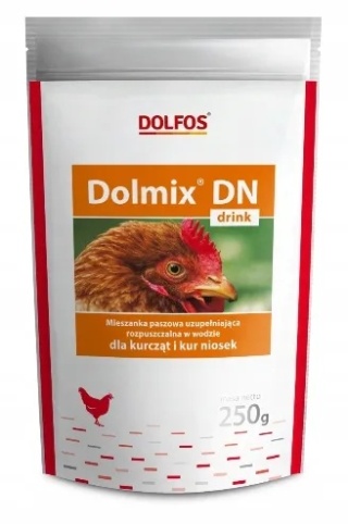 Dolmix DN Drink –250g – mieszanka paszowa uzupełniająca dla drobiu do wody