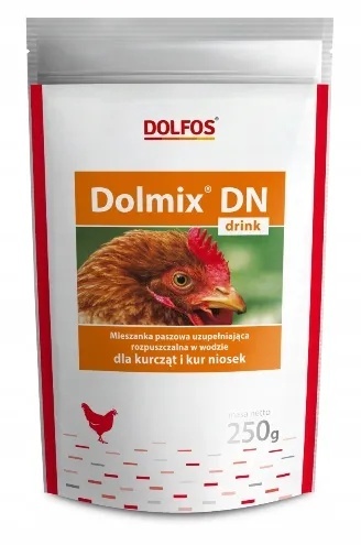 Dolmix DN Drink –250g – mieszanka paszowa uzupełniająca dla drobiu do wody