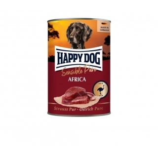Happy Dog Sensible Pure Africa – mokra karma dla psa, struś, puszka 400 g
