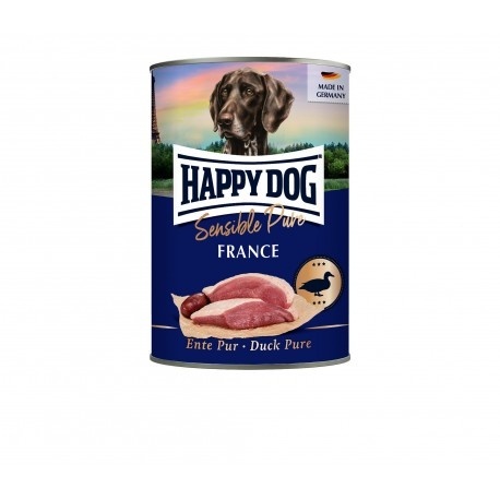 Happy Dog Sensible Pure France – Puszka dla psa, Kaczka 400 g