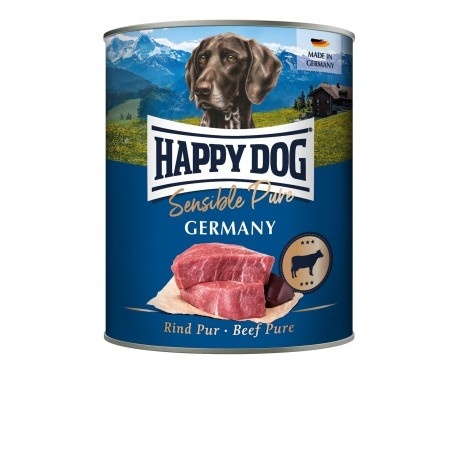 Happy Dog Sensible Pure Germany – Puszka dla psa, Wołowina 800 g
