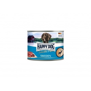 Happy Dog Sensible Pure Sweden – Puszka dla psa, Dziczyzna 200 g