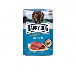 Happy Dog Sensible Pure Sweden – Puszka dla psa, Dziczyzna 400 g
