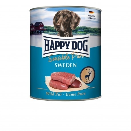 Happy Dog Sensible Pure Sweden – Puszka dla psa, Dziczyzna 800 g