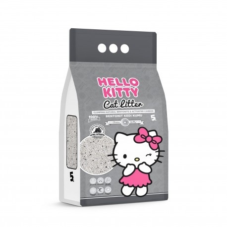 Hello Kitty – Żwirek Bentonitowy z Aktywnym Węglem 5L
