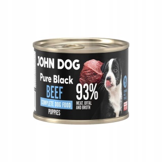 John Dog Pure Black Junior – mokra karma dla szczeniąt Wołowina 200 g