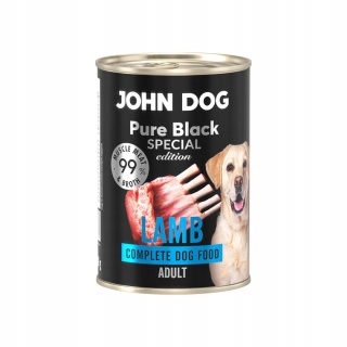 John Dog Pure Black Special Edition – karma mokra dla psa - Jagnięcina 400 g