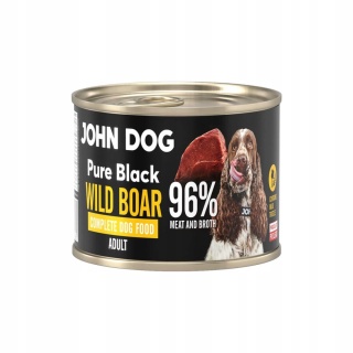 John Dog Pure Black – mokra karma dla psa Dzik 200 g