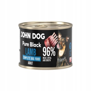 John Dog Pure Black – mokra karma dla psa Jagnięcina 200 g