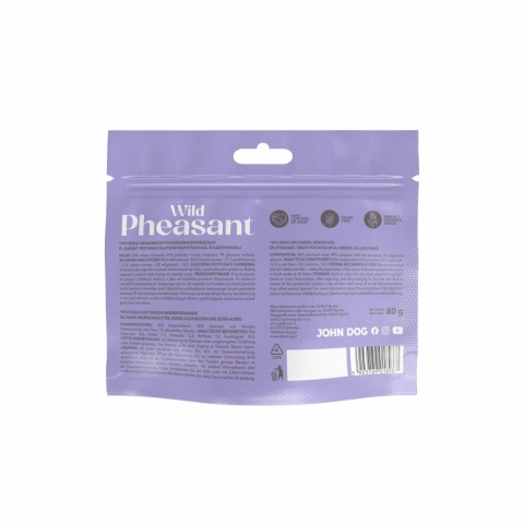 John Dog Wild Pocket Chunkies -Przysmak treningowy dla psa - Bażant 80 g