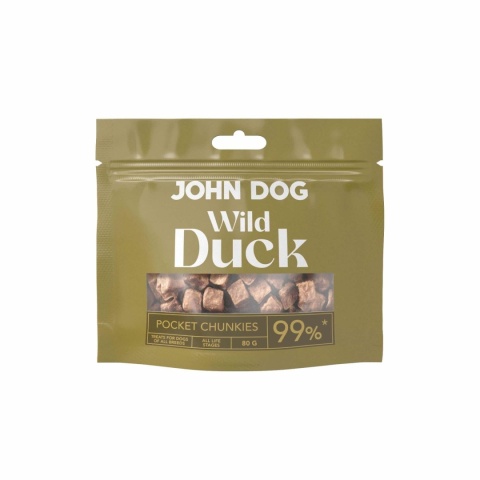 John Dog Wild Pocket Chunkies –Przysmak treningowy dla psa - Kaczka 80 g