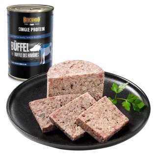 BELCANDO Single Protein Monobiałkowa karma mokra dla psów idealna dla alergików i psów z wrażliwym układem pokarmowymBawół 400 g