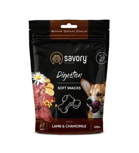 SAVORY DOG SOFT SNACK DIGESTION LAMB 200 G – Miękkie przysmaki wspierające trawienie!