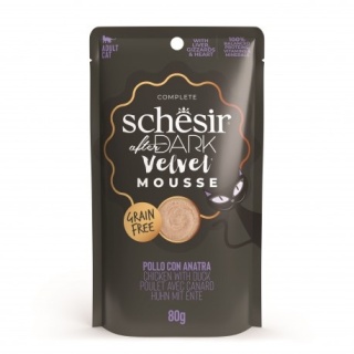 Schesir After Dark – Velvet Mousse Kurczak z Kaczką, 80 g, saszetka