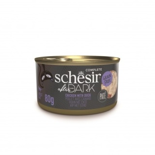 Schesir After Dark – Karma mokra dla kota - Pasztet z kurczaka i kaczki, 80 g, puszka