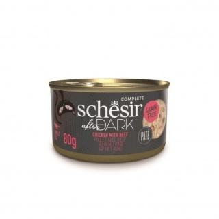 Schesir After Dark – Pasztet z kurczaka i wołowiny, 80 g, puszka