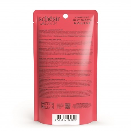 Schesir After Dark Velvet Mousse –Karma mokra dla kota- Kurczak z wołowiną, 80 g, saszetka