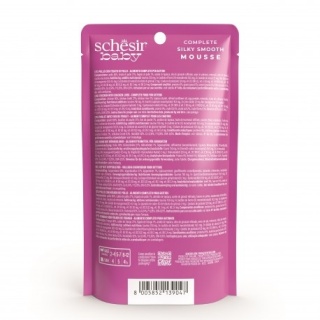 Schesir Baby Mousse – Karma mokra dla kociąt - Kurczak z wątróbką drobiową, 70 g