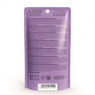 Schesir Special Mousse Light – Kurczak i indyk z dynią, 70 g (saszetka)
