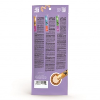 Schesir Stix – Kremowy przysmak dla kota - Schesir Stix Variety Pack – Kurczak, Kaczka, Łosoś, 6x15 g, saszetki