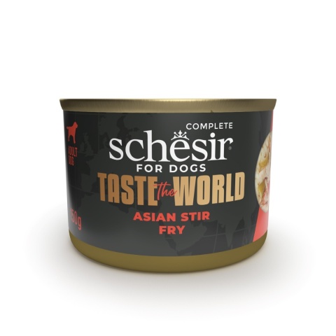 Schesir Taste The World – mokra karma dla psa, Asian Stir Fry 150 g puszka