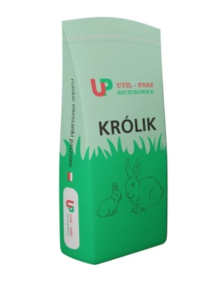UTILPASZ Króliki w okresie tuczu 5 kg – pełnoporcjowa mieszanka paszowa dla królików w tuczu
