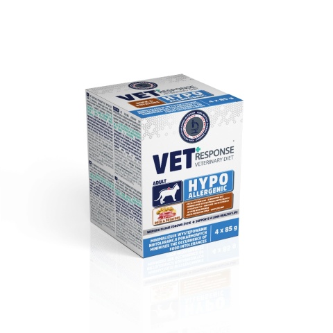 ET RESPONSE Veterinary Diet Hypoallergenic Cat 4 x 85 g – mokra karma weterynaryjna dla kota z kaczką