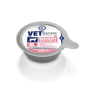 VET RESPONSE Veterinary Diet Weight-Balance Cat 4 x 85 g – mokra karma weterynaryjna dla kota wspierająca redukcję wagi