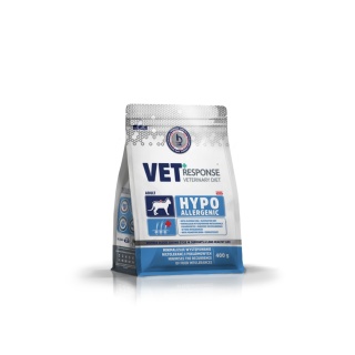 VET RESPONSE Veterinary Diet Hypoallergenic Cat 400 g – sucha karma hipoalergiczna dla kota (skóra & sierść, nietolerancje)