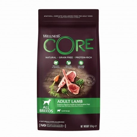 Wellness CORE Adult Lamb – sucha karma dla dorosłych psów, jagnięcina 1,8 kg