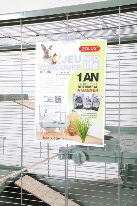 ZOLUX Klatka dla królika NEOLIFE 100 XL zielona – komfort, przestrzeń i ekologia w jednym!