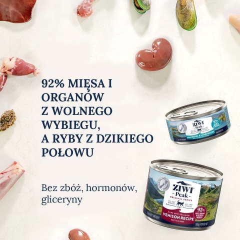 Ziwi Peak Mokra Karma dla Kota – Makrela i Jagnięcina 185 g